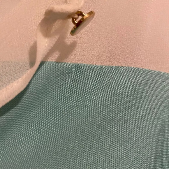 Dana Morgan White Blue Purple Design Dress Size 12 - Picture 8 of 11